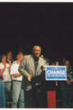 Joseph E. Lowery speaking at a campaign event for U.S. presidential candidate Barack Obama.