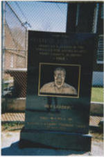 A photo of the historical marker presented by SCLC/W.O.M.E.N. to commemorate Reverend James Orange.