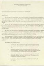 Letter asking members to take action in education and the community to prevent school drop-outs. 2 pages.