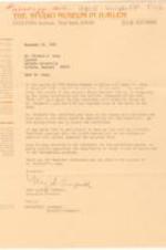 Correspondence to Richard Long from the Studio Museum regarding a retrospective of Woodruff's work. 4 pages.