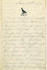 A letter to Richard Parker from Rebecca Lloyd Shippen regarding her relatives in Virginia. 3 pages.