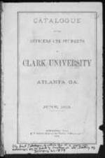 Catalogue of the Officers and Students of Clark University, 1879-1881