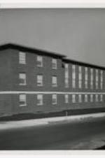 Exterior view of Howard-Harreld Hall, upper classman dorm.