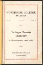 Morehouse College Catalog 1948-1949, Announcements 1949-1950, May 1949