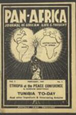 The February 1947 issue of Pan-Africa Journal of African Life and Thought. 36 pages.