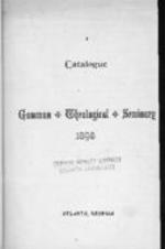Catalogue: Gammon Theological Seminary, 1895