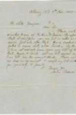 A letter to Seth Thompson from John Brown regarding the purchase of pork. 2 pages.