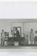 View of actors on stage.