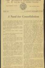 Two newspaper clippings describing a report and criticisms surrounding the consolidation of the Atlanta and Fulton County governments. 2 pages.