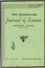 Morehouse College Journal of Science, vol.6 no.1-2, December 1940-March 1941