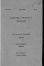 The Atlanta University Bulletin (catalogue), s. III no. 90;1954-1955; Announcements 1955-1956
