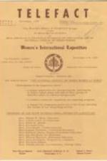 National Council of Negro Women newsletter highlighting the international exposition. 1 page.