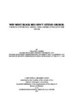 Why most black men don't attend church: Church attendance among Afro-American males in the South, 1994