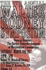 The 8th Annual Walter Rodney Symposium, March 19, 2011 