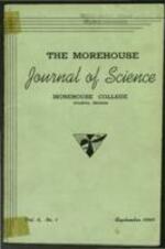 Morehouse College Journal of Science, vol.6 no.1, September 1940