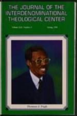 The Journal of the Interdenominational Theological Center, Vol. XXV No. 3 Spring 1998