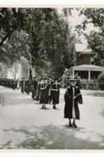 View of 1949 Commencement procession.