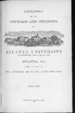Catalogue of the Officers and Students of Atlanta University, 1906-1907