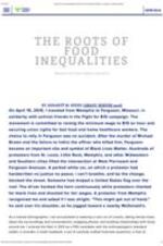 The Roots of Food Inequalities: Beyond the Food Desert Narrative