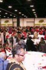 Senior citizens in attendance at the 32nd Annual SCLC/W.O.M.E.N. Christmas party for senior citizens in Atlanta, Georgia.