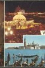 A postcard featuring photos of Venice sent by Joseph E. Lowery to his wife, Evelyn G. Lowery.