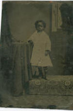 Tintype portrait of an unidentified child.