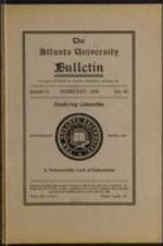 The Atlanta University Bulletin (newsletter), s. II no. 62: Studying Columbia, February 1926