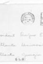 Correspondence between Anatol Reeves and the office of Rufus Clement regarding on campus housing. Also included are two immigration notices for Anatol Reeves. Written on verso: Anatol G. Reeves. 76 Dowdeswell St. Nassau, Bahamas