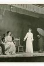 View of actors on stage. Written on verso: Summer Theatre - Atlanta University - 1939, Our Town - by Wilder.