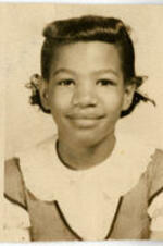 A school photo of a young Ruby D. Smith.