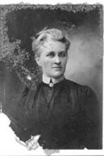 Portrait of Agnes McAllister, early missionary to Liberia.