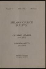 Spelman College Bulletin 1931-1932