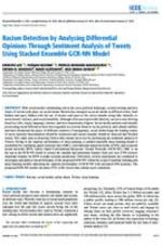 Racism Detection by Analyzing Differential Opinions Through Sentiment Analysis of Tweets Using Stacked Ensemble GCR-NN Model