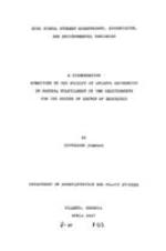 High school student achievement, supervision, and environmental variables, 1987