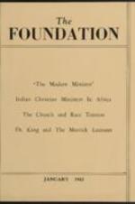 The Foundation vol. 33 no. 1