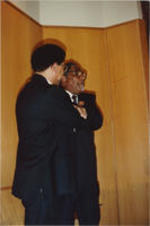 Joseph E. Lowery is shown with Allan Boesak.