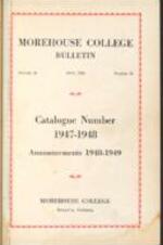 Morehouse College Catalog 1947-1948, Announcements 1948-1949, May 1948