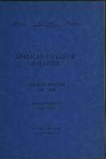 Spelman College Bulletin 1947-1948