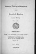 Gammon Theological Seminary and School of Missions Annual Catalog 1924-1925, Vol. XLII