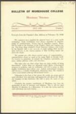 Bulletin of Morehouse College, vol. 7, no. 7, July 1938