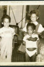 (Left to right) Dwight Cedric ,David Wayne, and Wyonella Marie Henderson, children of Dr. Vivian Wilson Henderson.