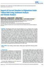 Inquest of Current Situation in Afghanistan Under Taliban Rule Using Sentiment Analysis and Volume Analysis
