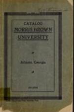 Morris Brown College Catalog 1913-1914