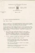 Correspondence and flyer about recent decision by state on school desegregation. Letter to special organization representatives presents a meeting agenda on schools from the League of Women Voters of Georgia. 4 pages.