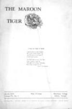 The Maroon Tiger, 1929 March 1