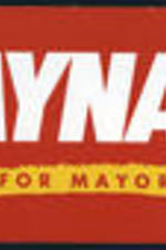 A bumper sticker from Mayor Jackson's campaign.