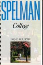 Spelman College Bulletin 1992-1993