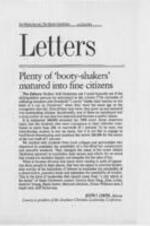 A letter to the editors of The Atlanta Journal/The Atlanta Constitution from Joseph E. Lowery in which he responds to Jeff Dickerson's article about students' behavior during Freedomfest (also known as Freaknik). 1 page.