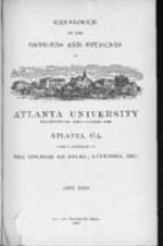 Catalogue of the Officers and Students of Atlanta University, 1905-1906
