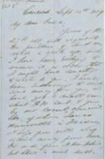 A letter to John Brown from Franklin B. Sanborn, regarding fundraising. 4 pages.